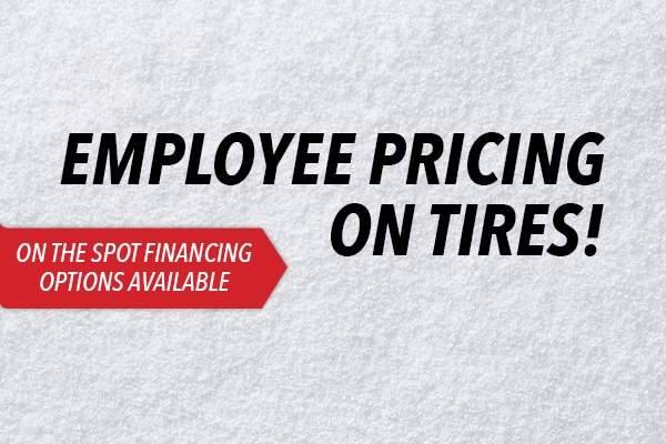 Employee Pricing on Tires